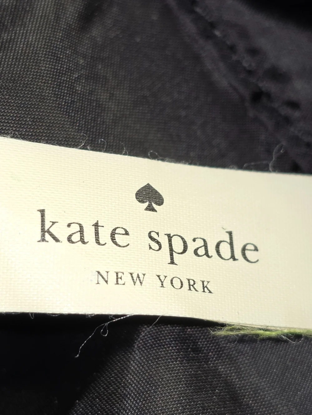 kate spade Black and White Polka Dot Baby Bag Tote Diaper Bag Needs Repair*
